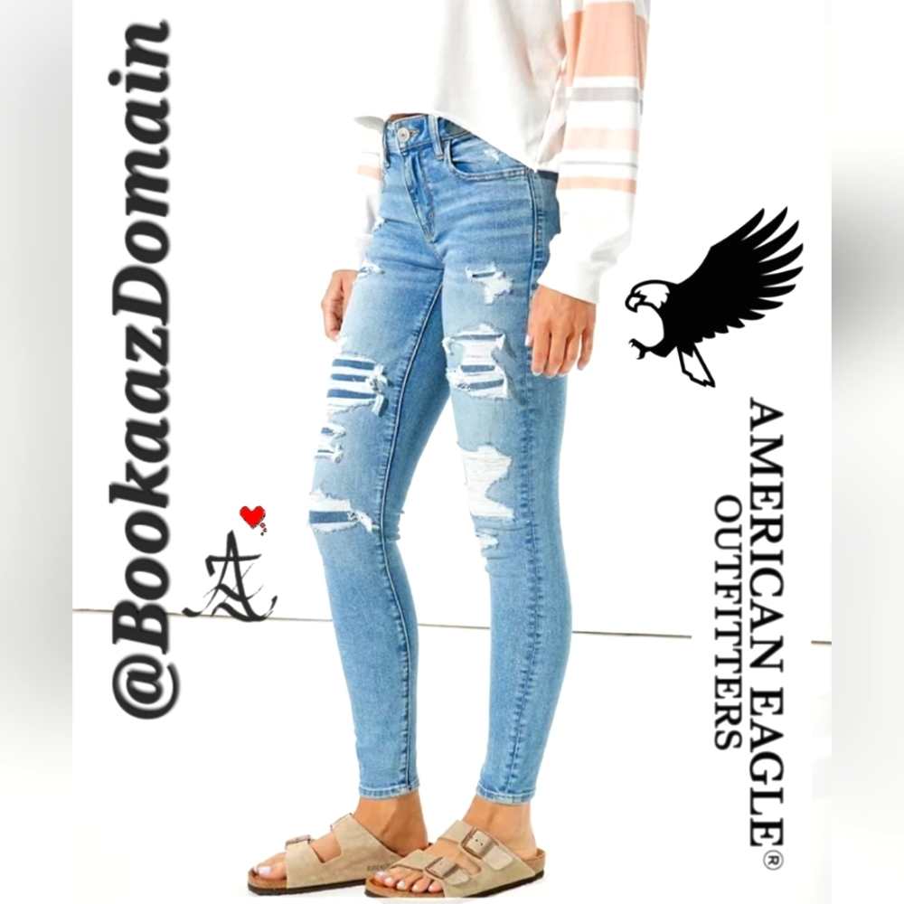 NEW American Eagle NE(X)T LEVEL  Patched Jeggings